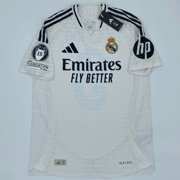 Real Madrid Mbappe 2024 25 home PLAYER VERSION Champions League jersey NWT - Picture 2 of 8